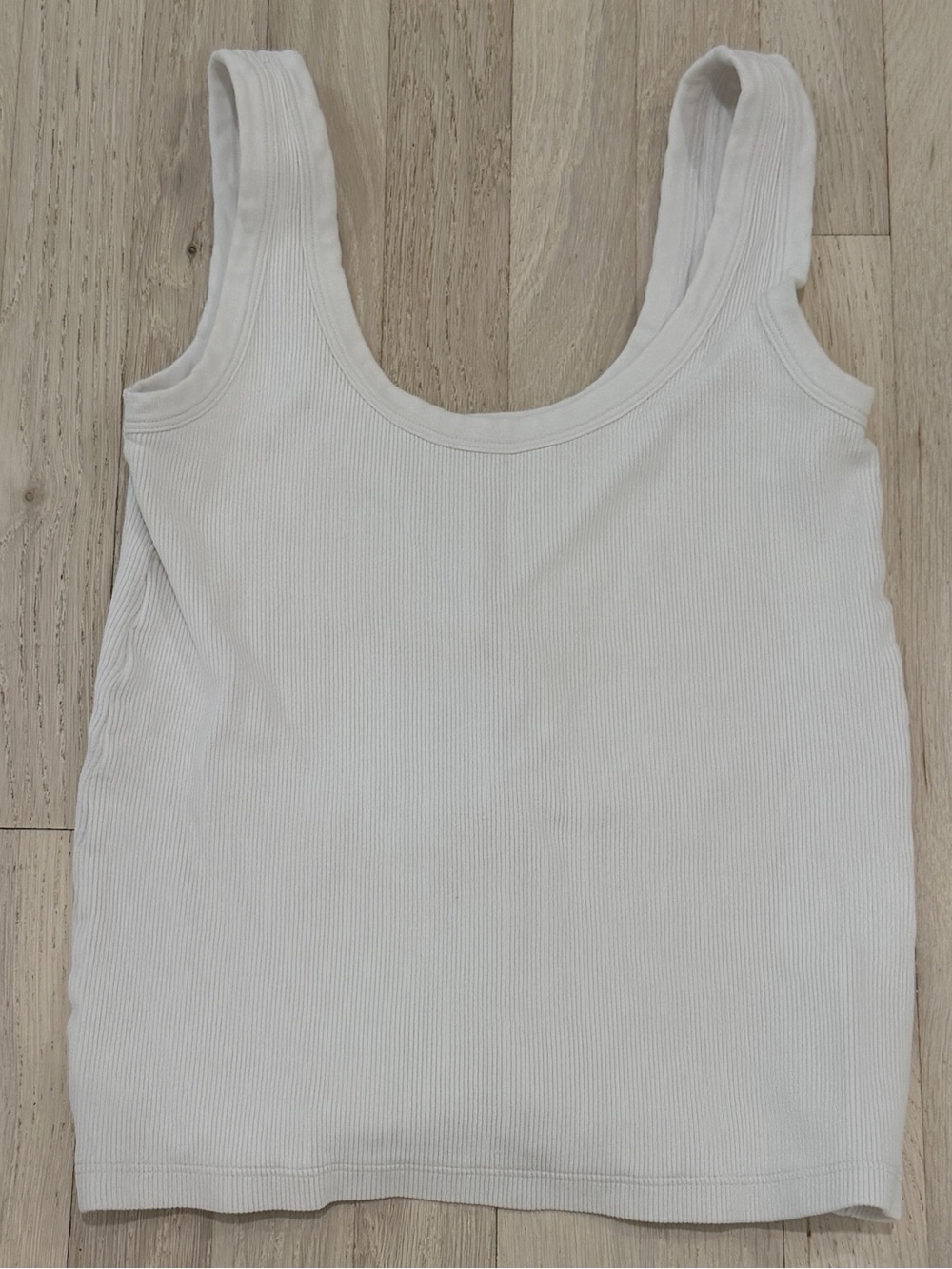 Sold Out NYC Scoop It Up Ribbed Tank White S